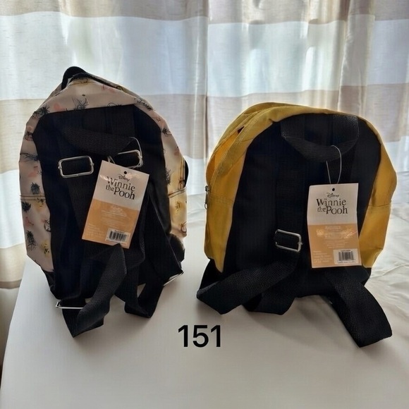 151,Bundle Of 2 Winnie the Pooh Mini Backpack Set - 10” Canvas. - Picture 2 of 8